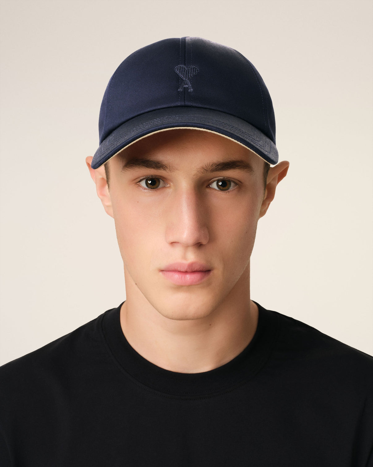 Navy Cotton Tonal Embroidery Cap