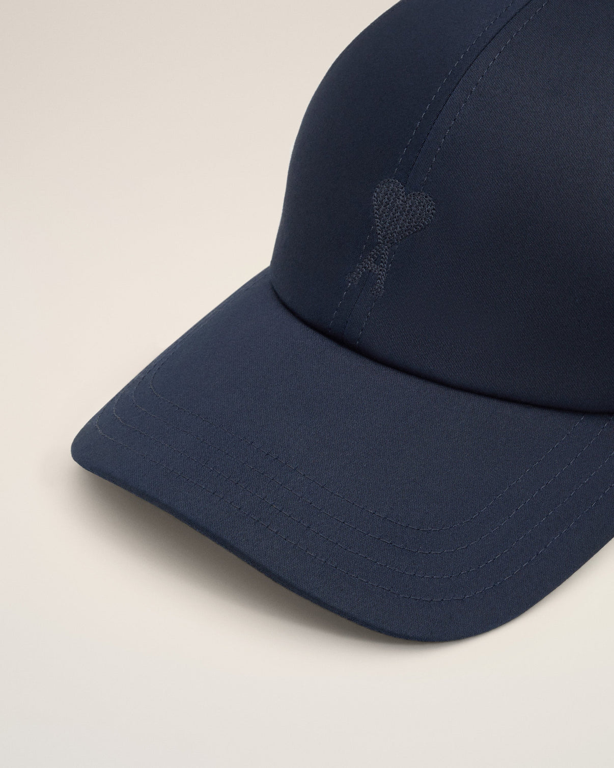 Navy Cotton Tonal Embroidery Cap