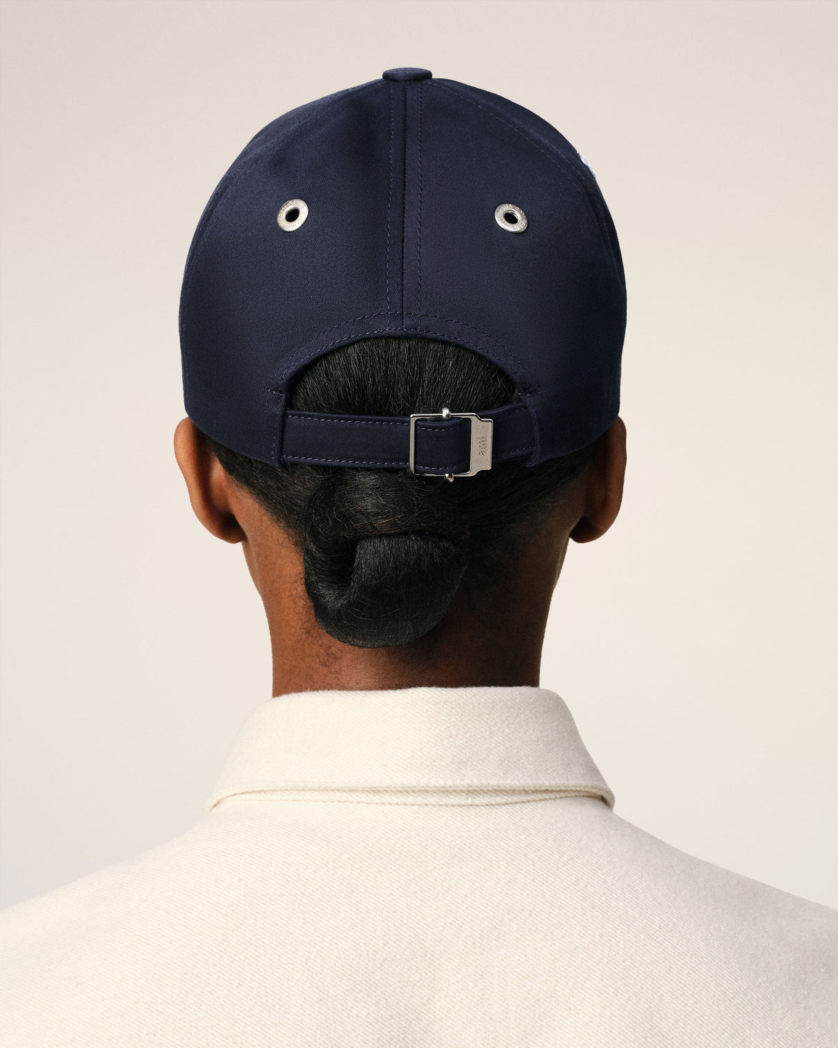 Navy Cotton Tonal Embroidery Cap