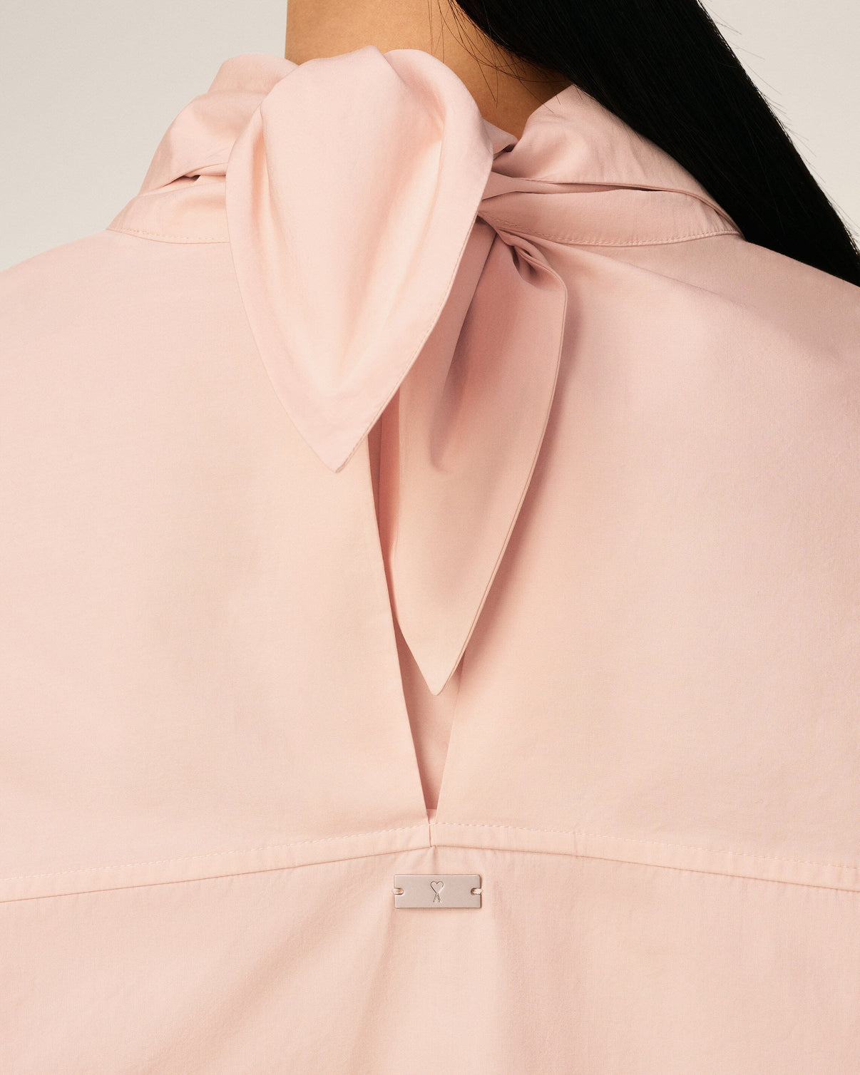 Pink Cotton Long Sleeves Bandana Blouse