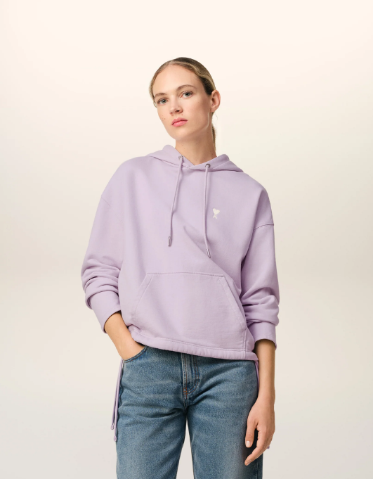 Purple Cotton Hoodie