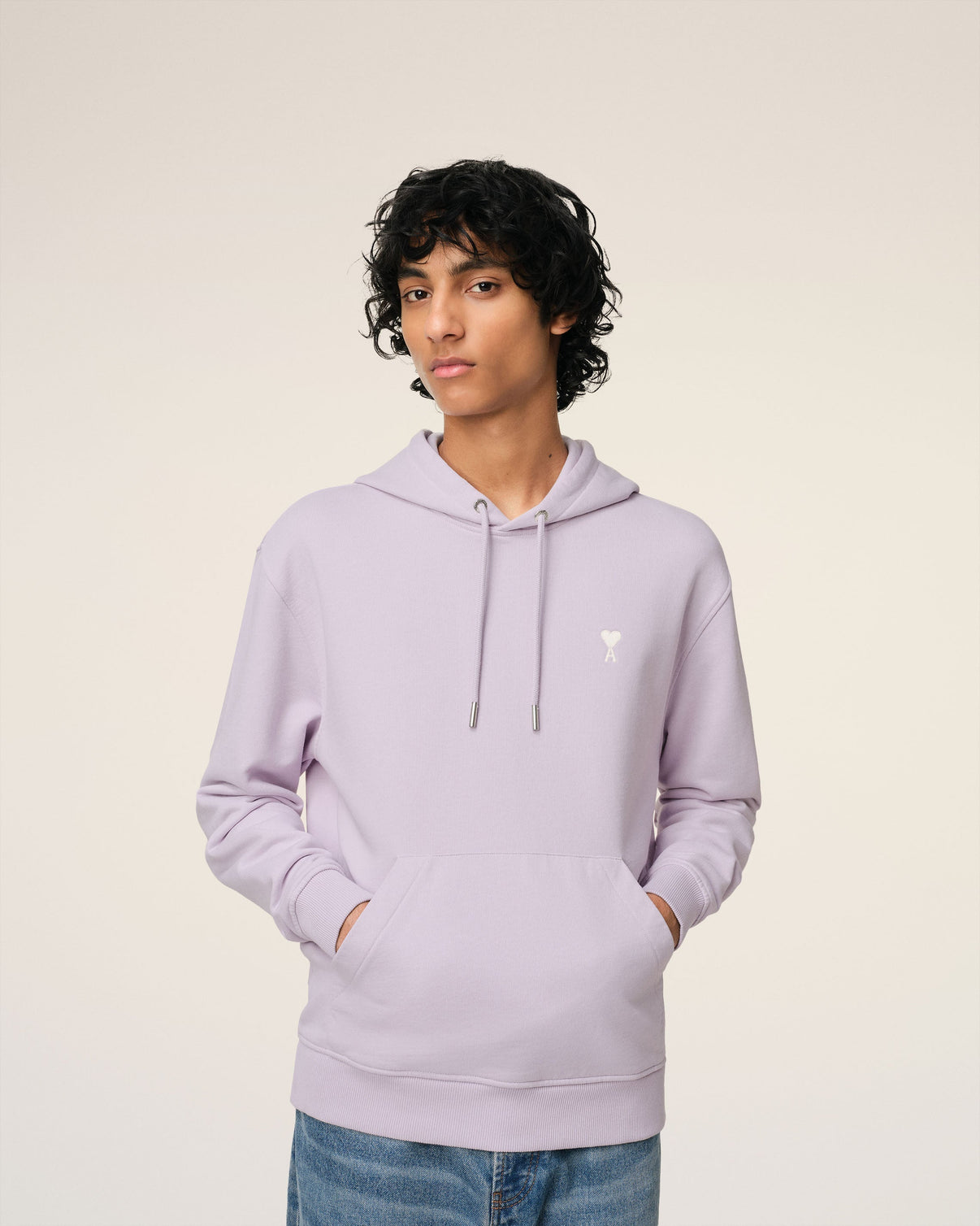 Purple Cotton Hoodie