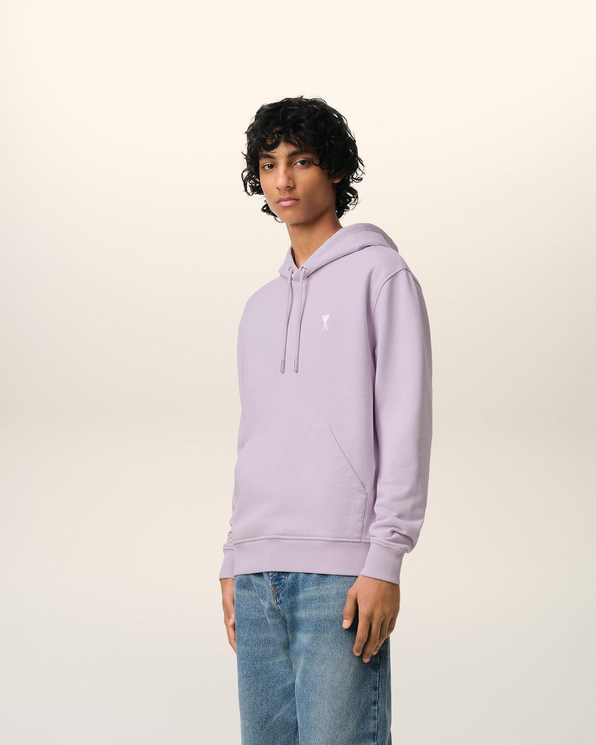 Purple Cotton Hoodie