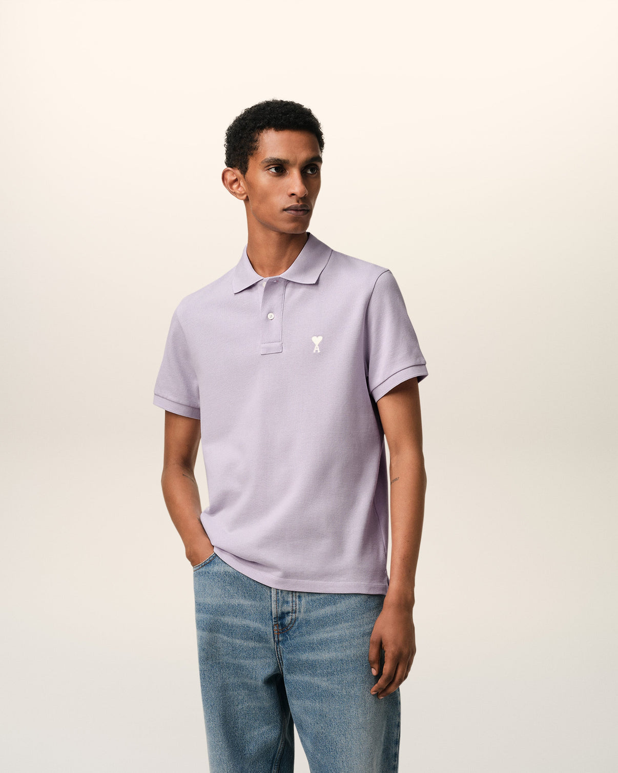 Purple Cotton Polo Shirt