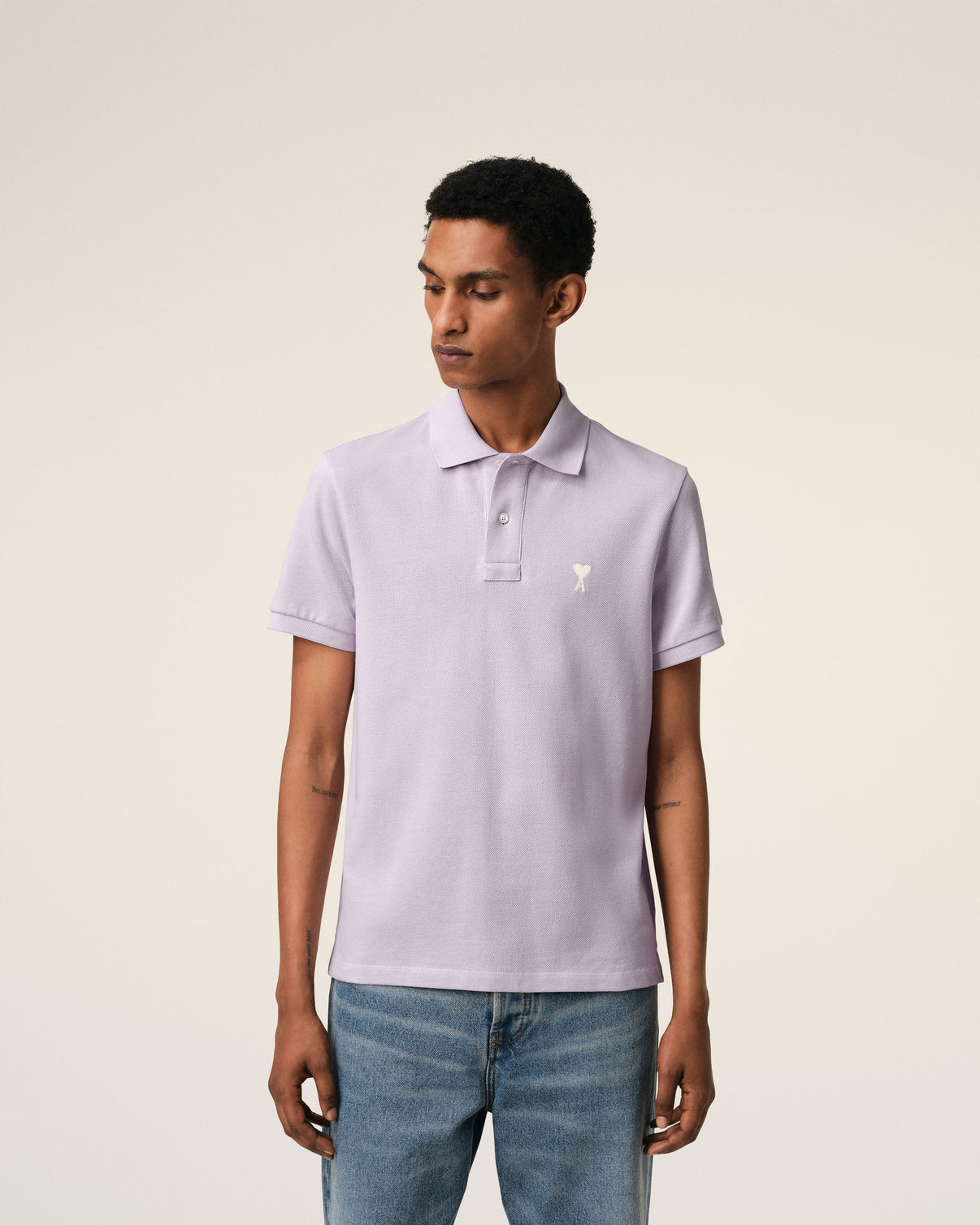 Purple Cotton Polo Shirt