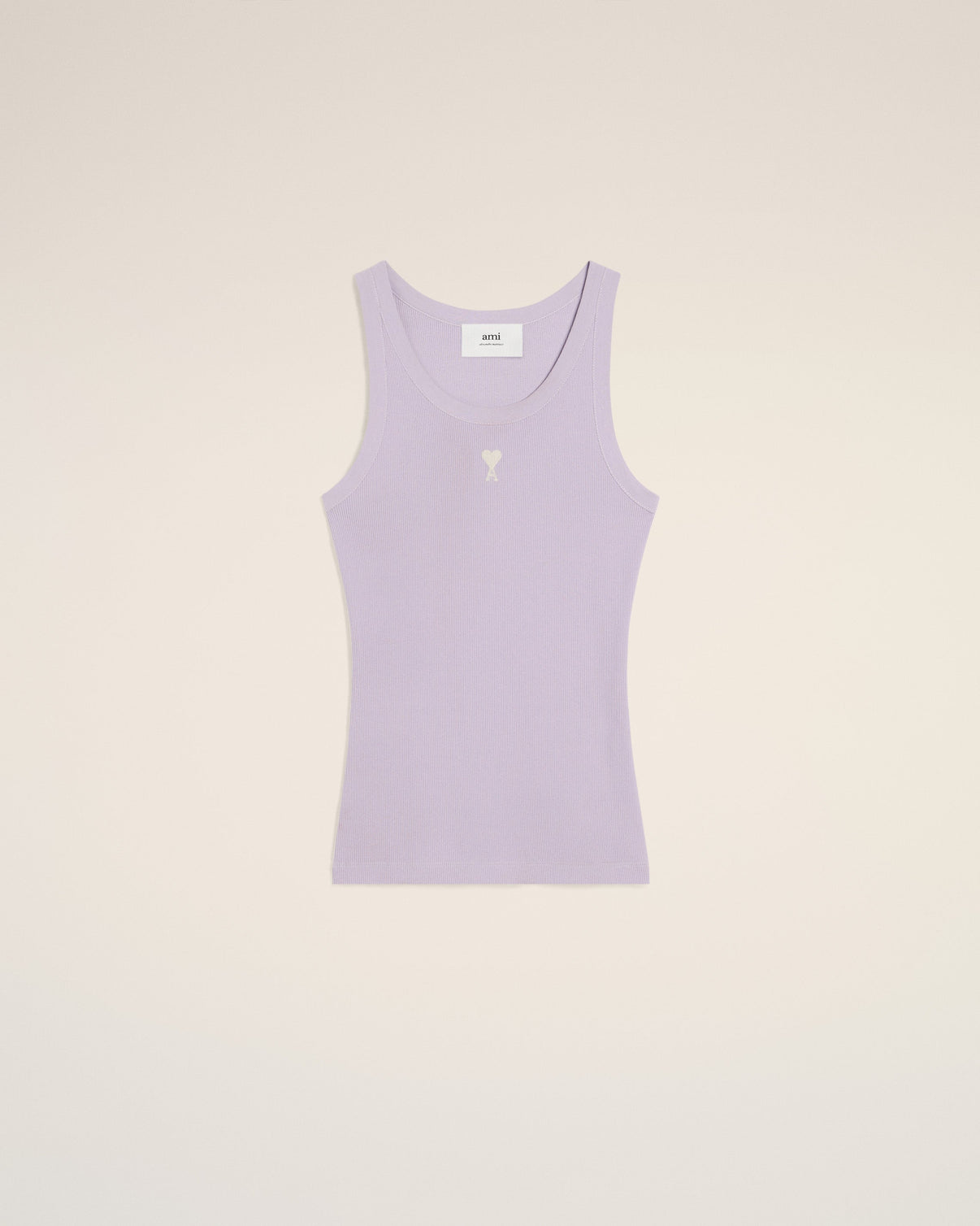 Purple Cotton Rib Tanktop