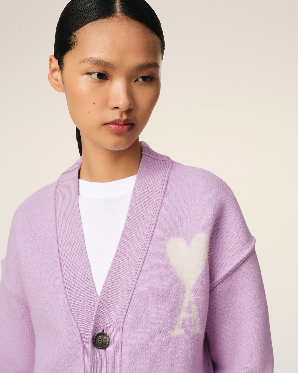 Purple Wool Cardigan