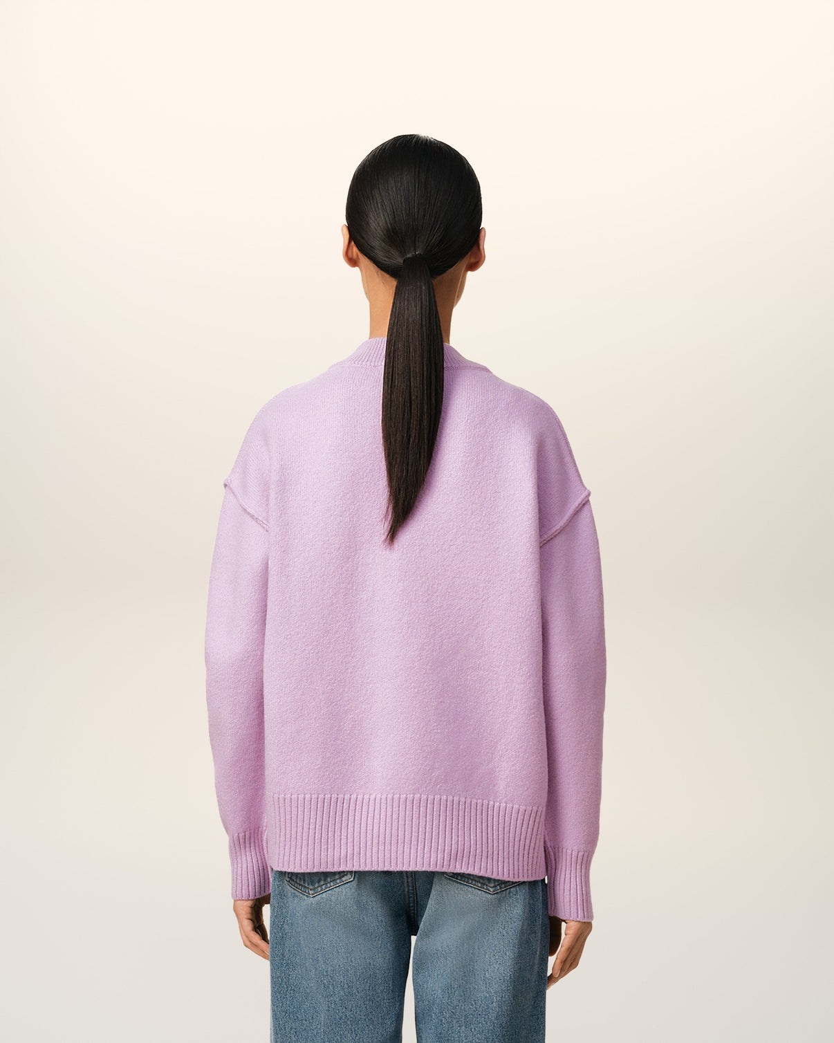 Purple Wool Cardigan