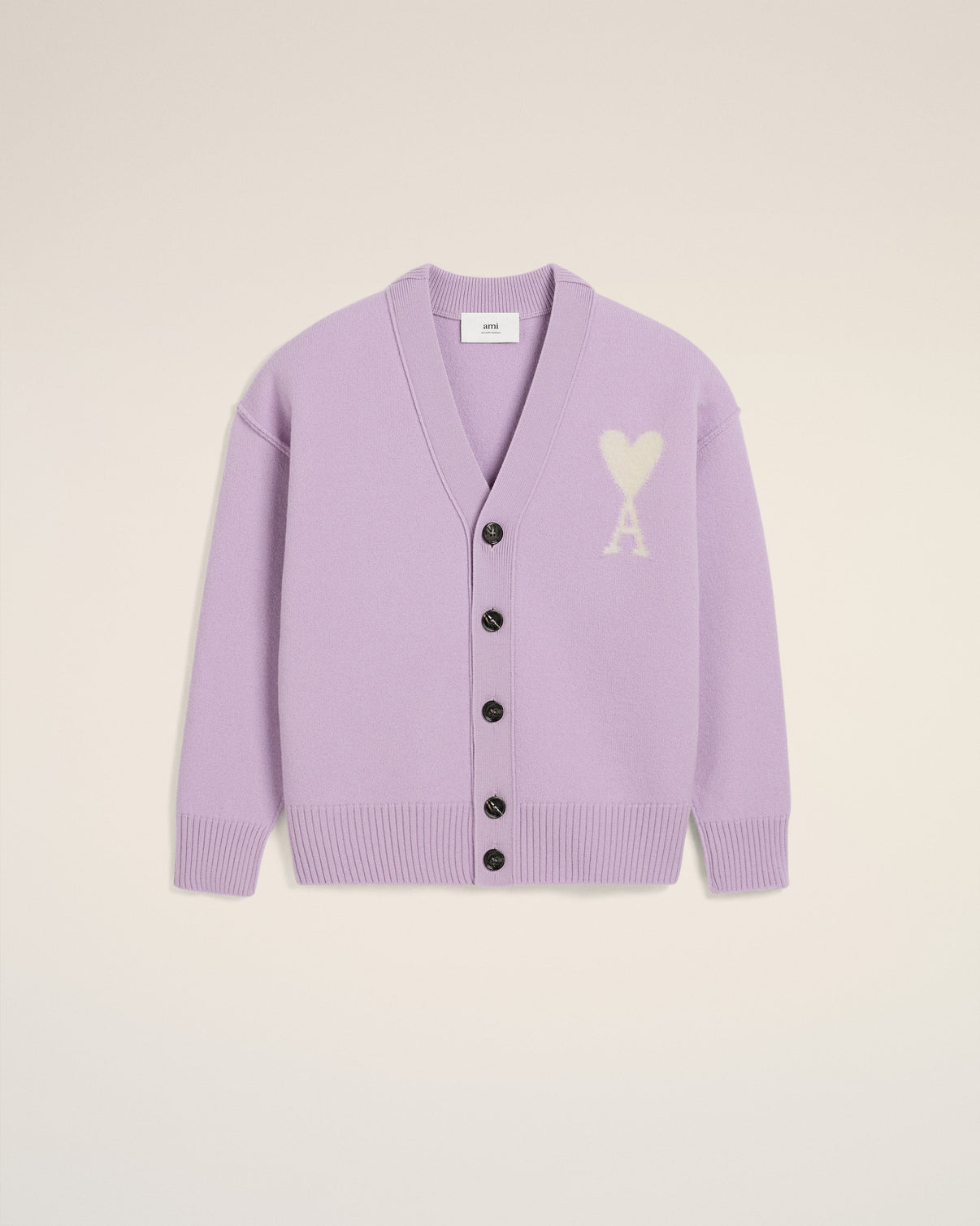 Purple Wool Cardigan