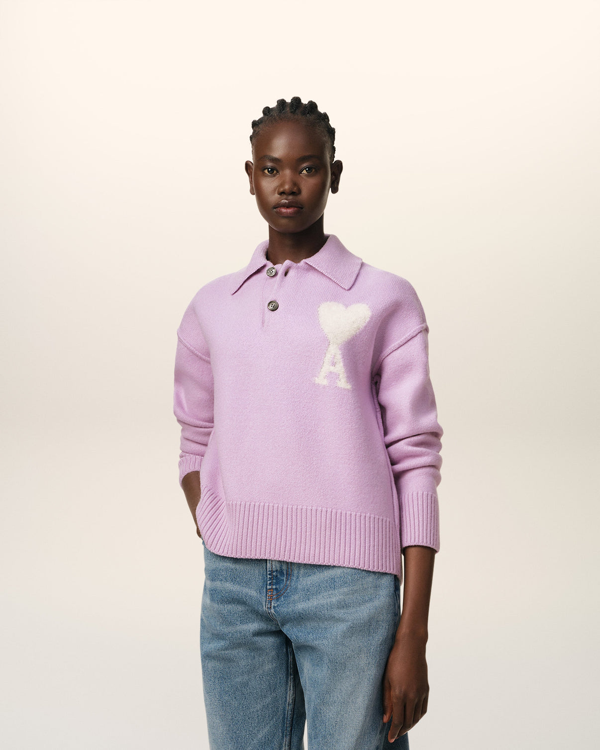 Purple Wool Polo