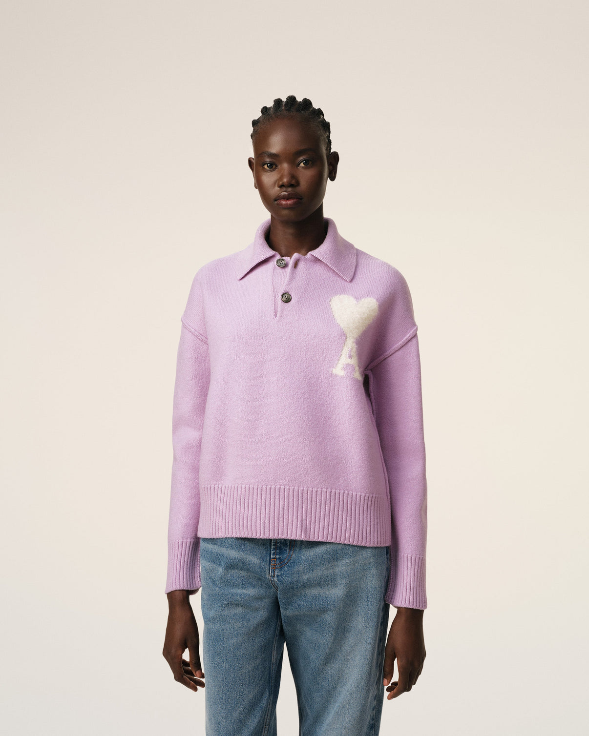 Purple Wool Polo