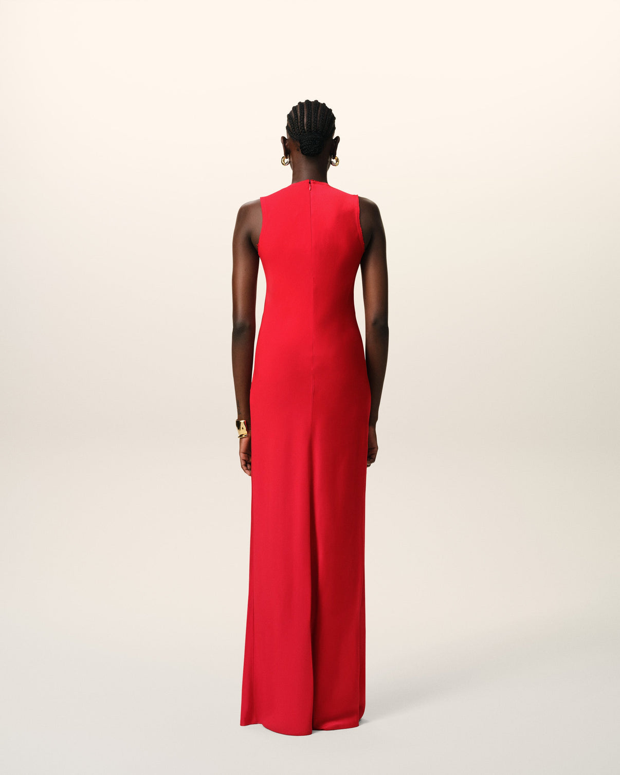Red Long Straight Dress