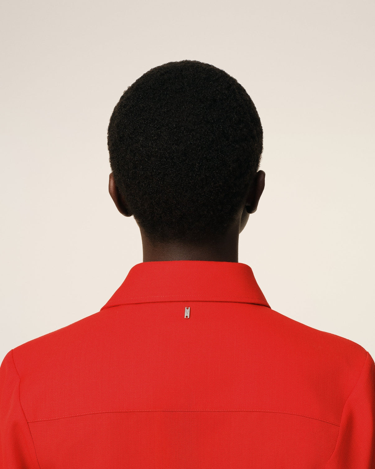 Red Wool Short Sleeves Shirt