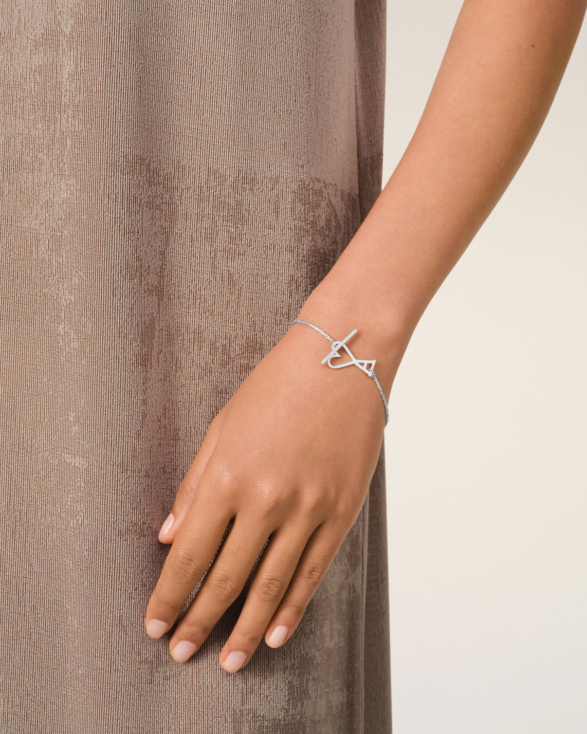 Silver Brass Chain Bracelet