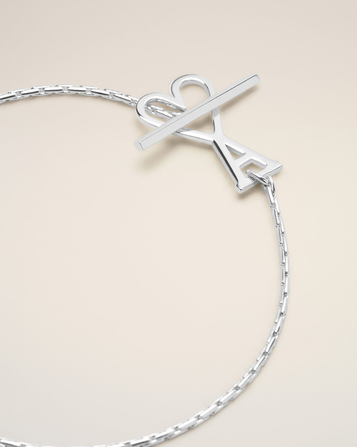 Silver Brass Chain Bracelet