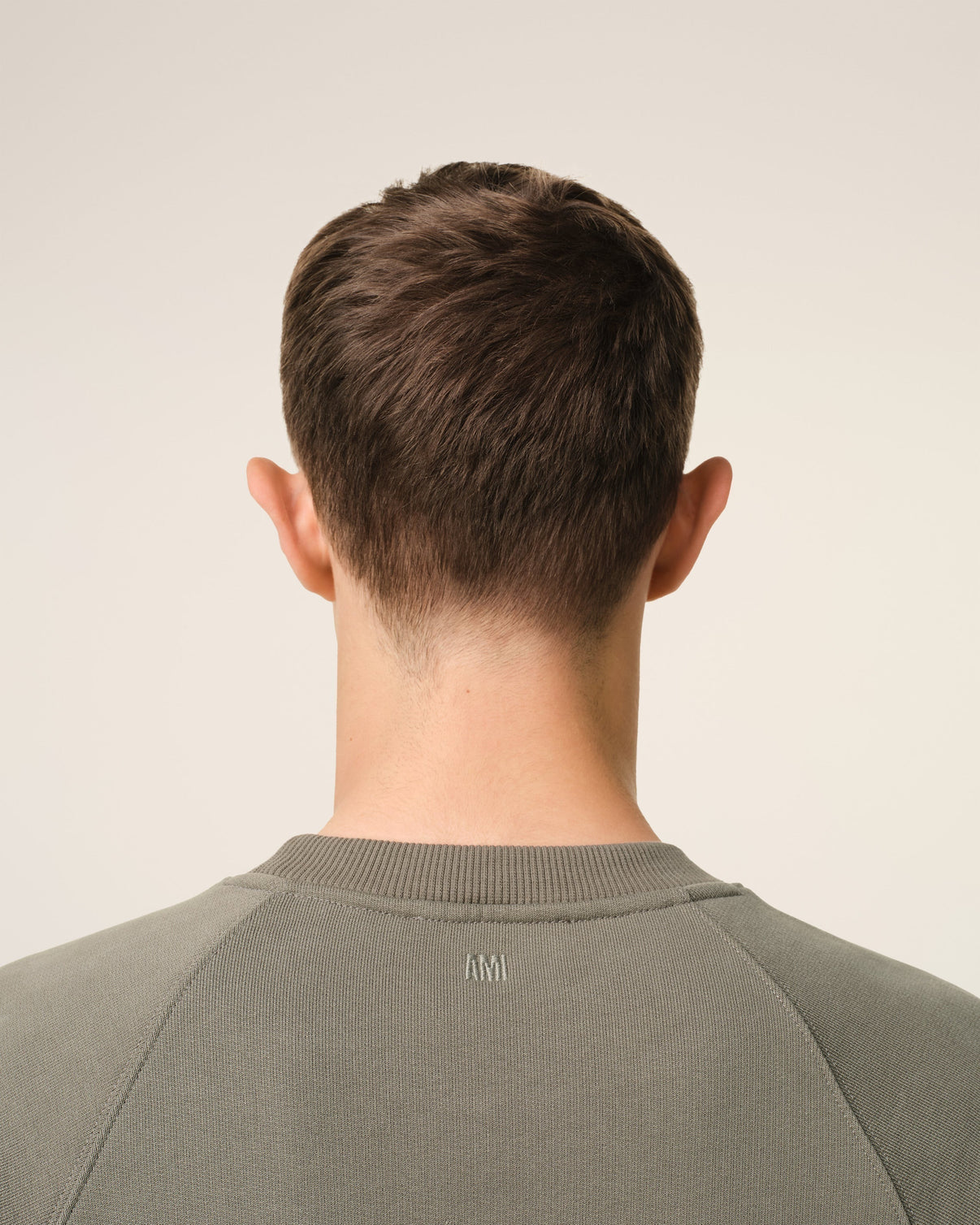 Taupe Cotton Tonal Sweatshirt