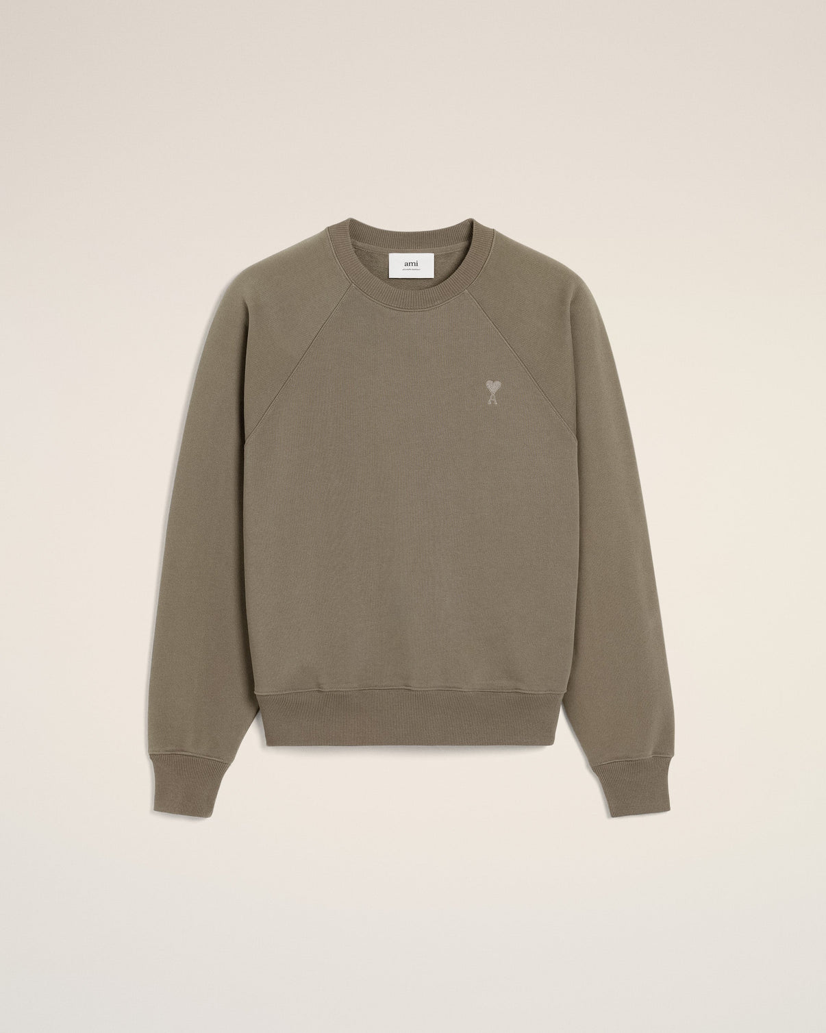 Taupe Cotton Tonal Sweatshirt