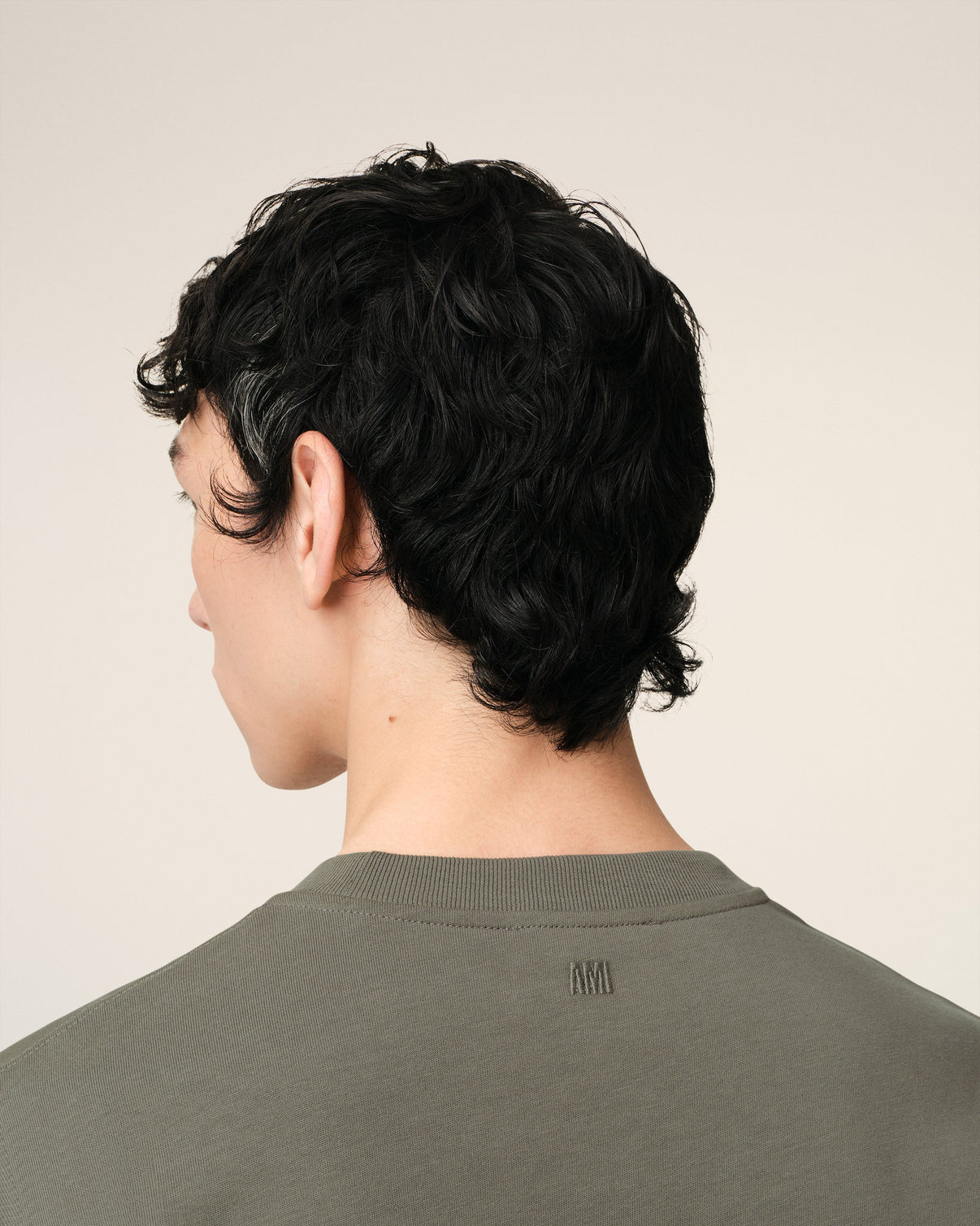 Taupe Cotton Tonal T-Shirt