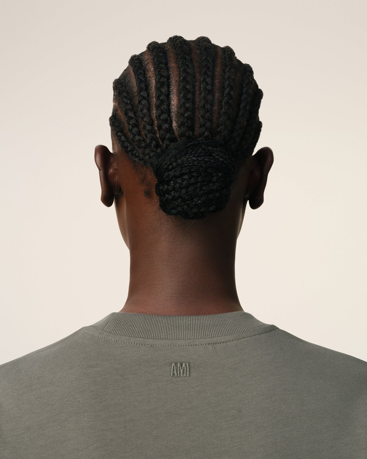 Taupe Cotton Tonal T-Shirt