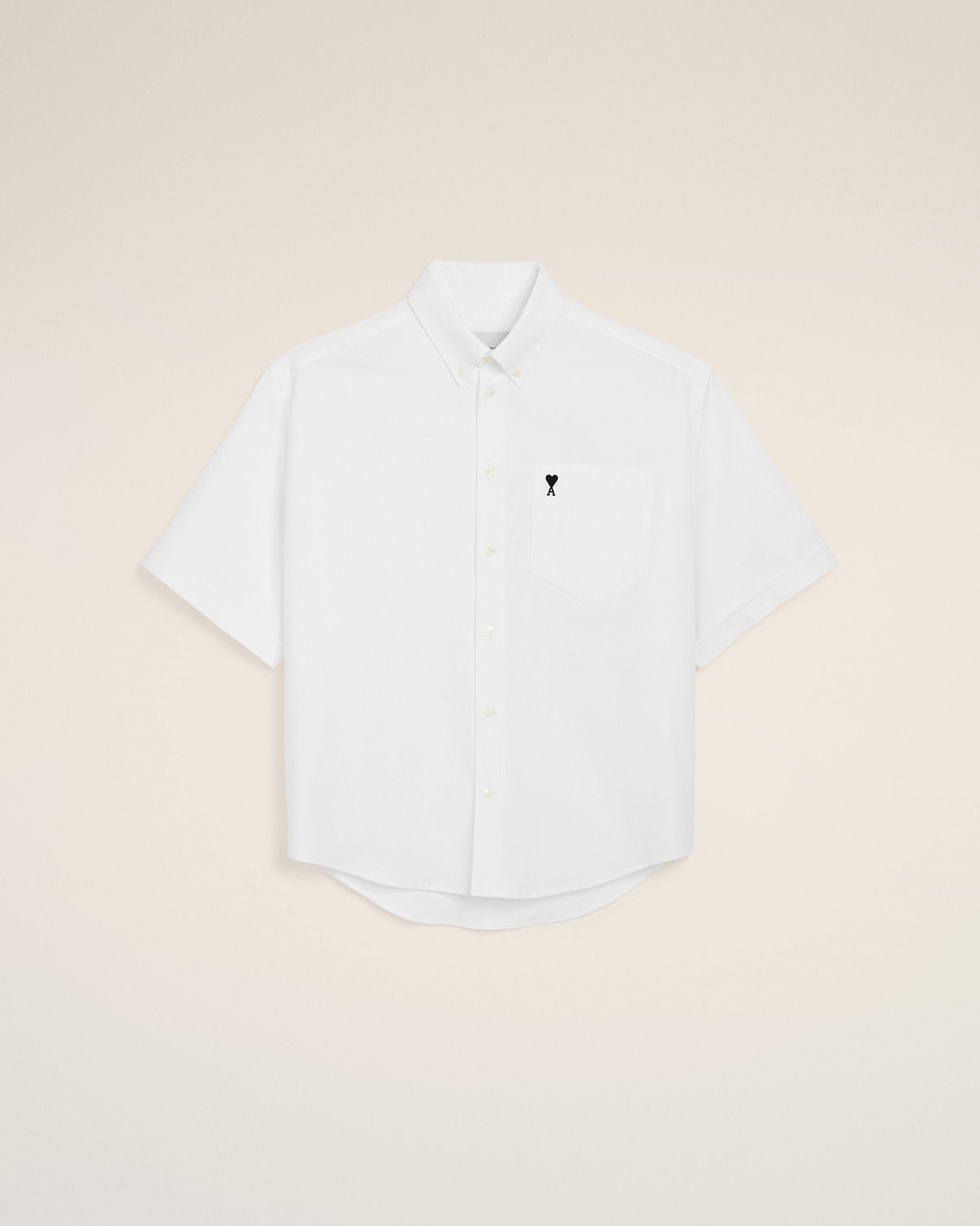 White Cotton Boxy Embroidered