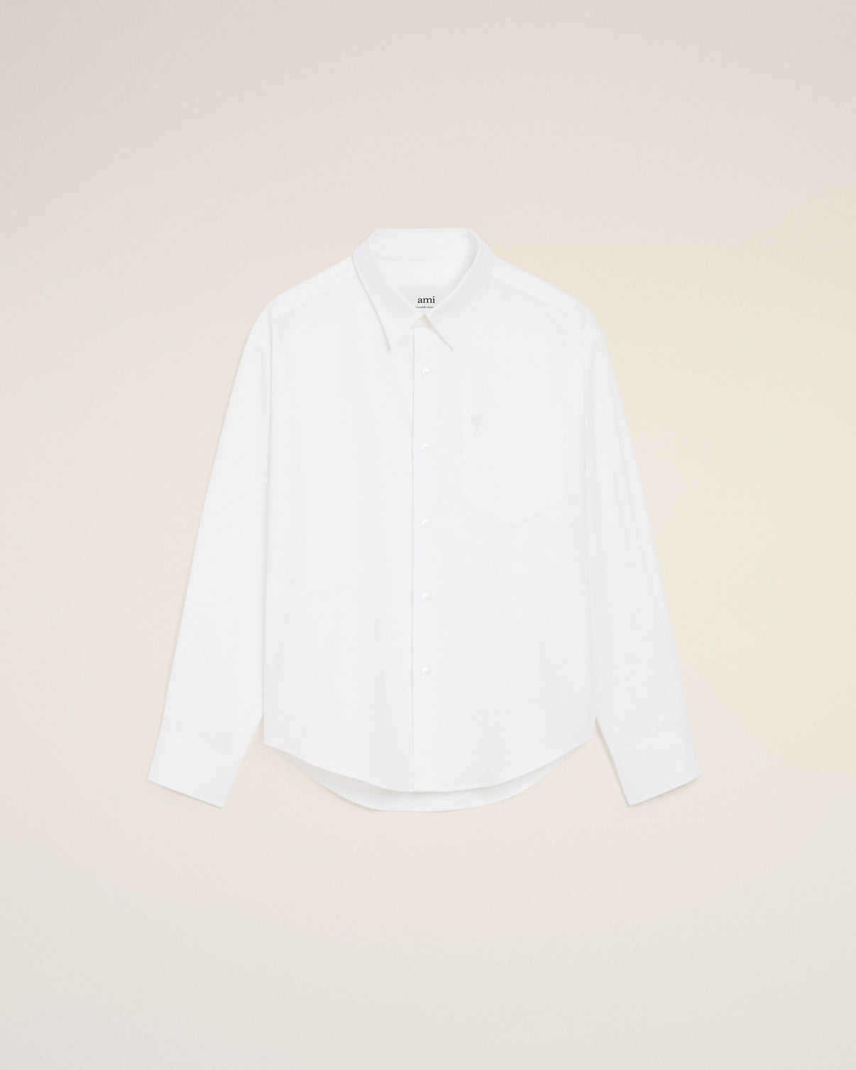 White Cotton Boxy Shirt