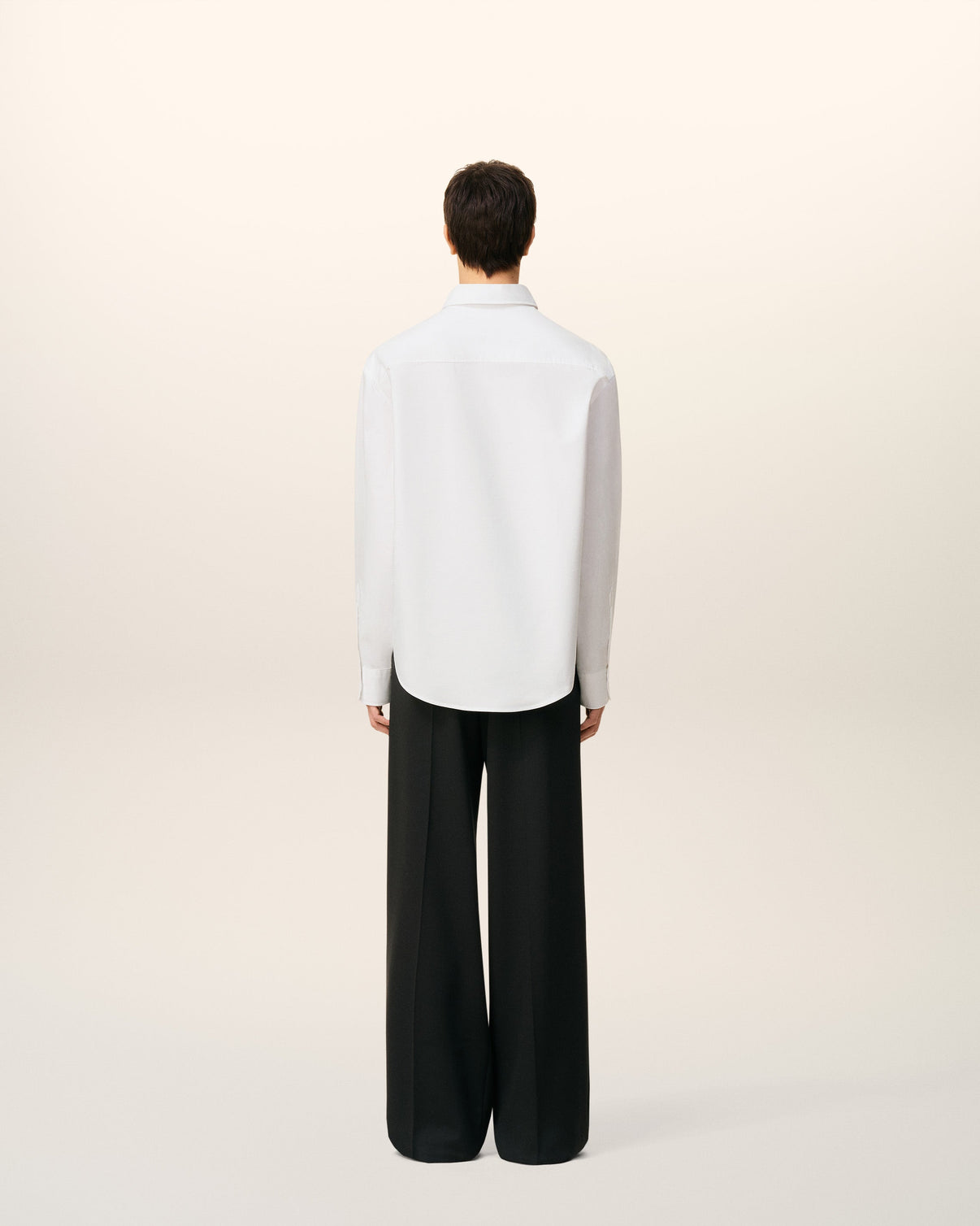 White Cotton Boxy Shirt