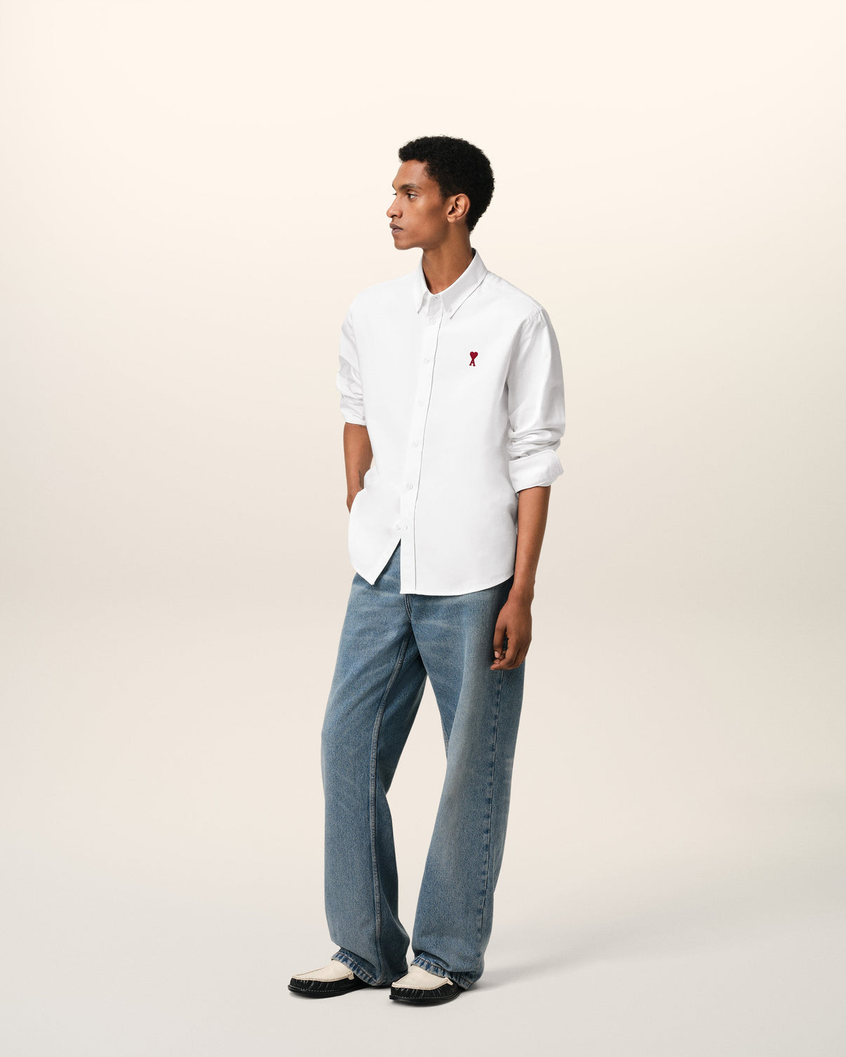 White Cotton Button Down Shirt