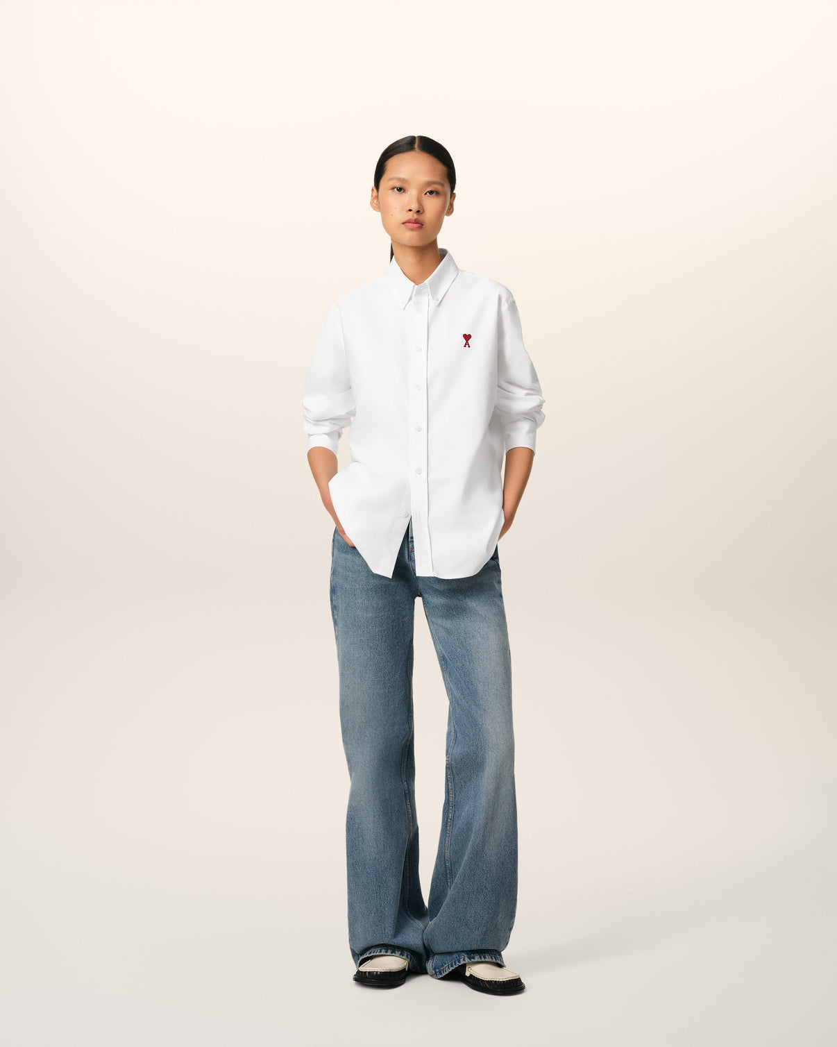 White Cotton Button Down Shirt
