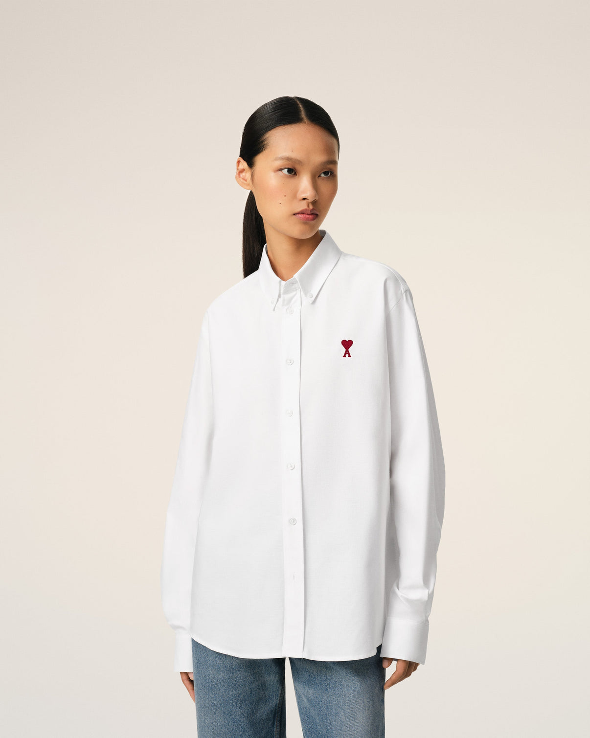 White Cotton Button Down Shirt