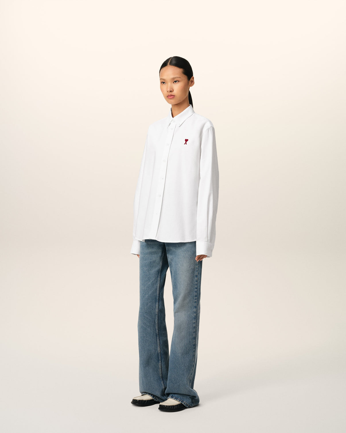 White Cotton Button Down Shirt