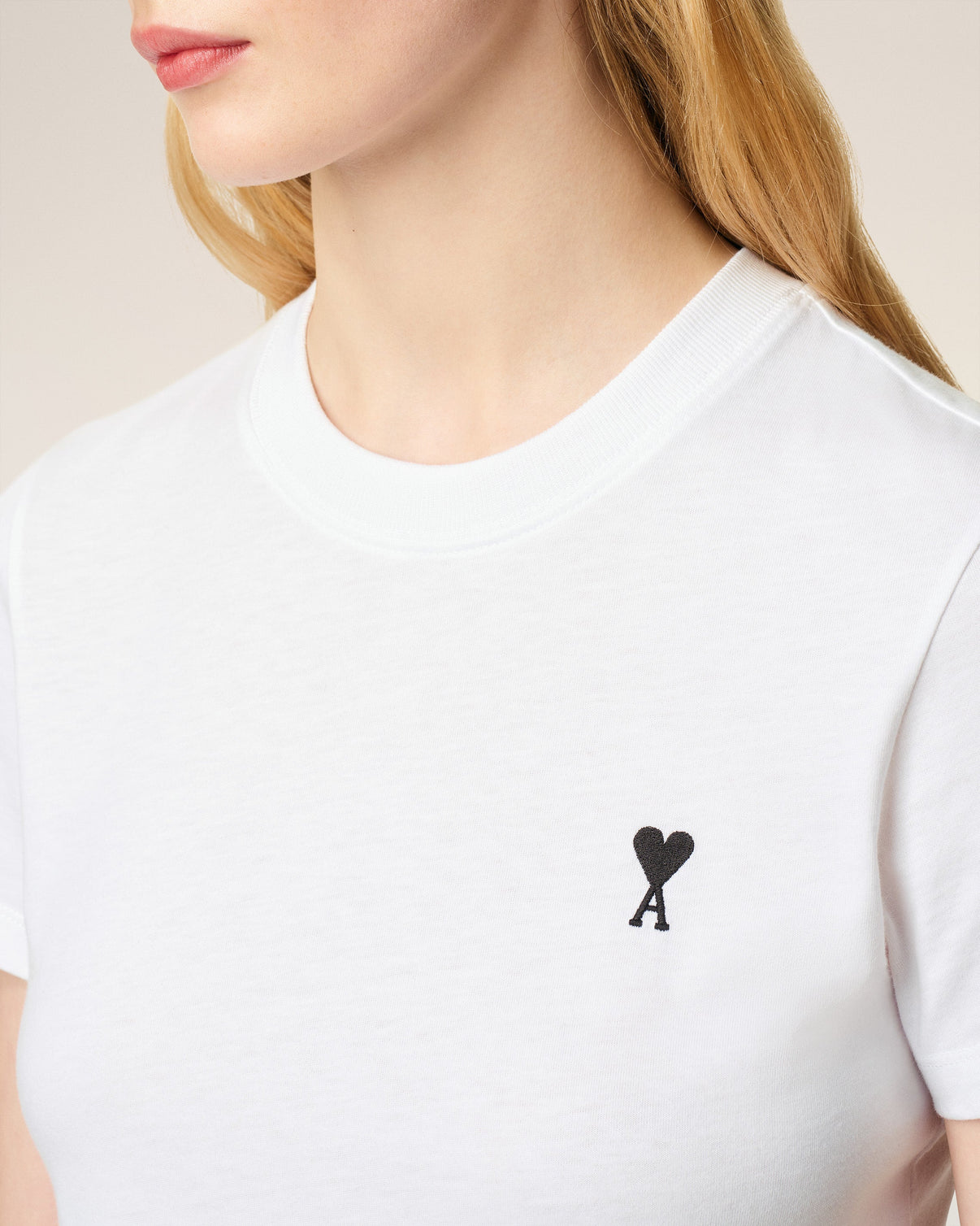 White Cotton Cropped T-shirt