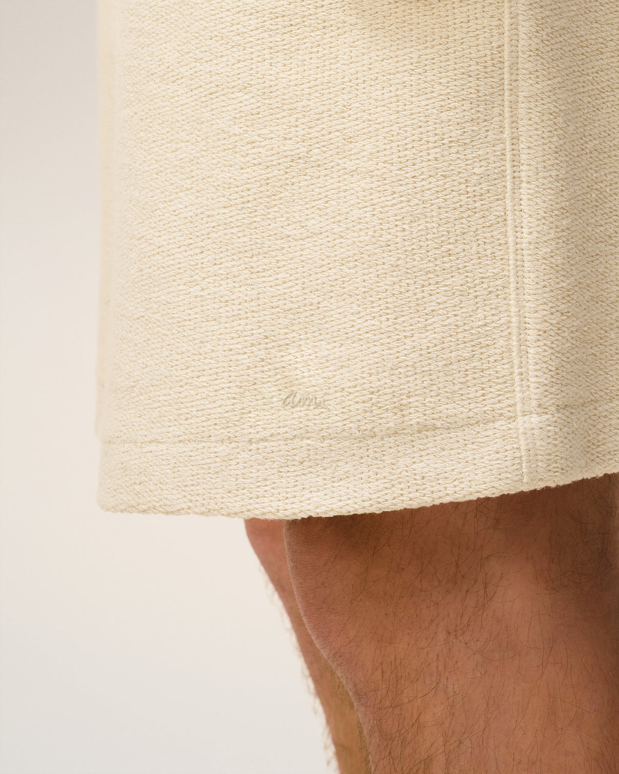 White Cotton Curly fleece Short