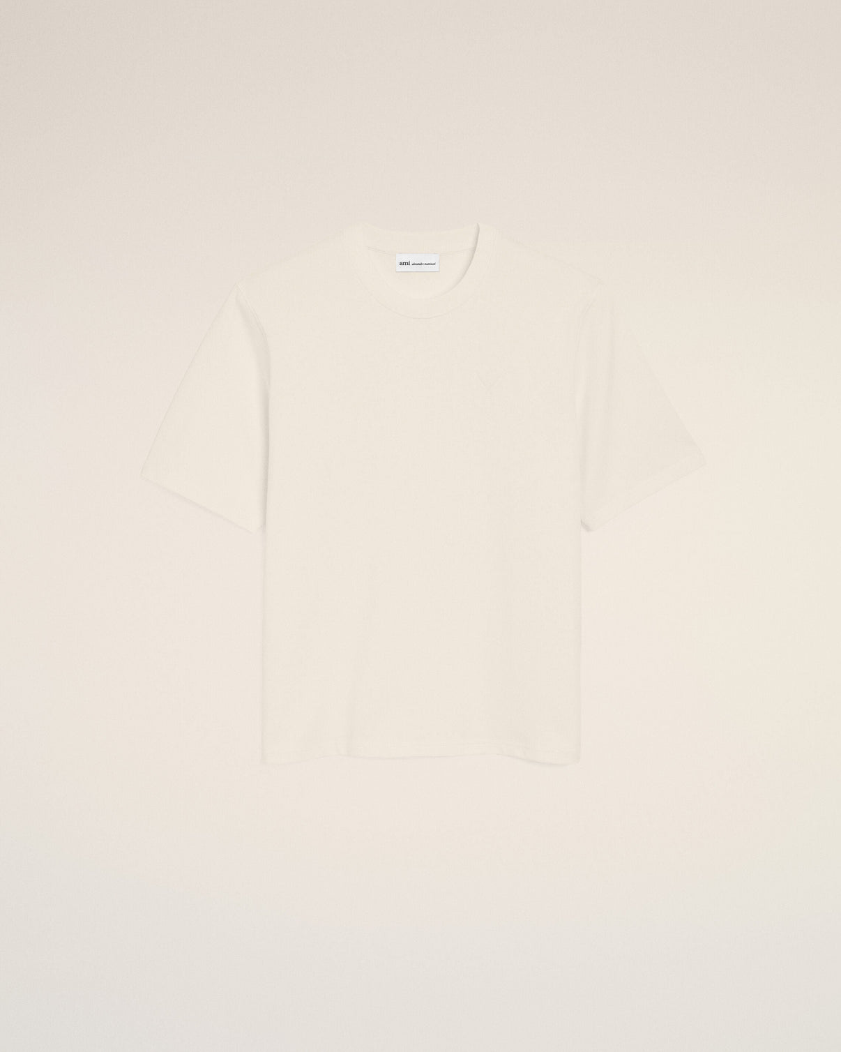 White Cotton Embossed T-shirt
