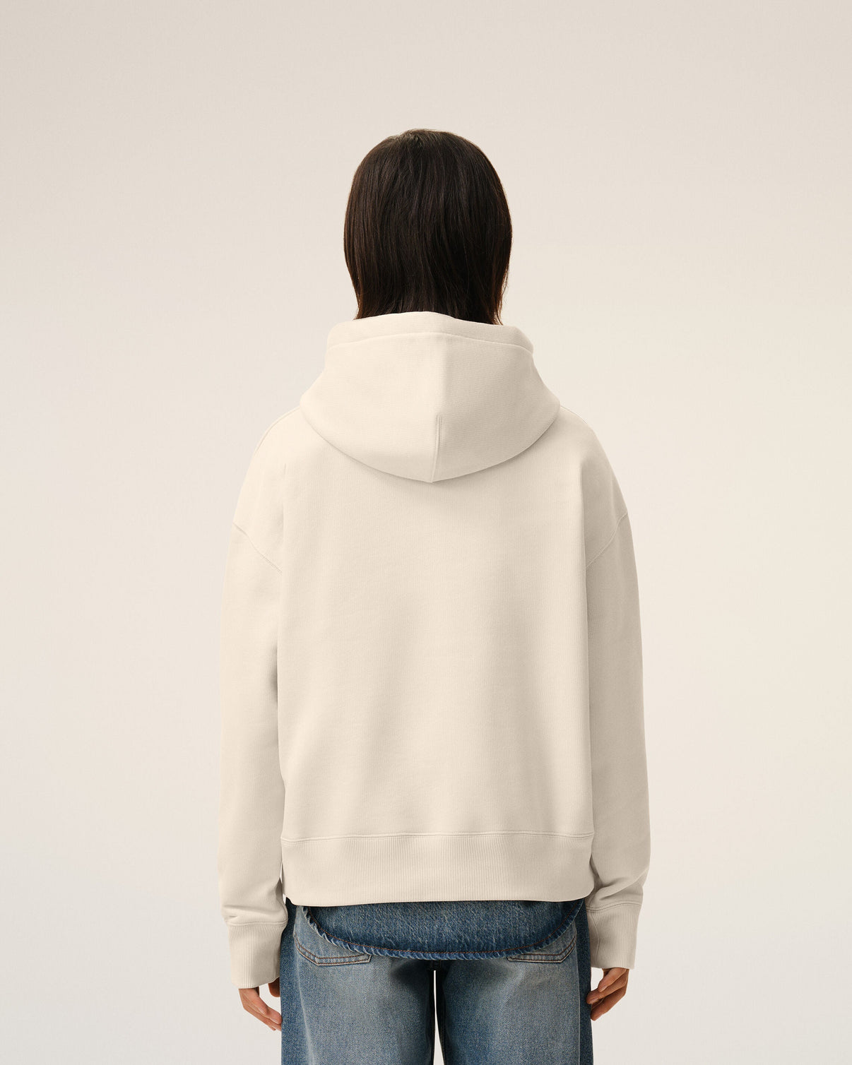 White Cotton Hoodie