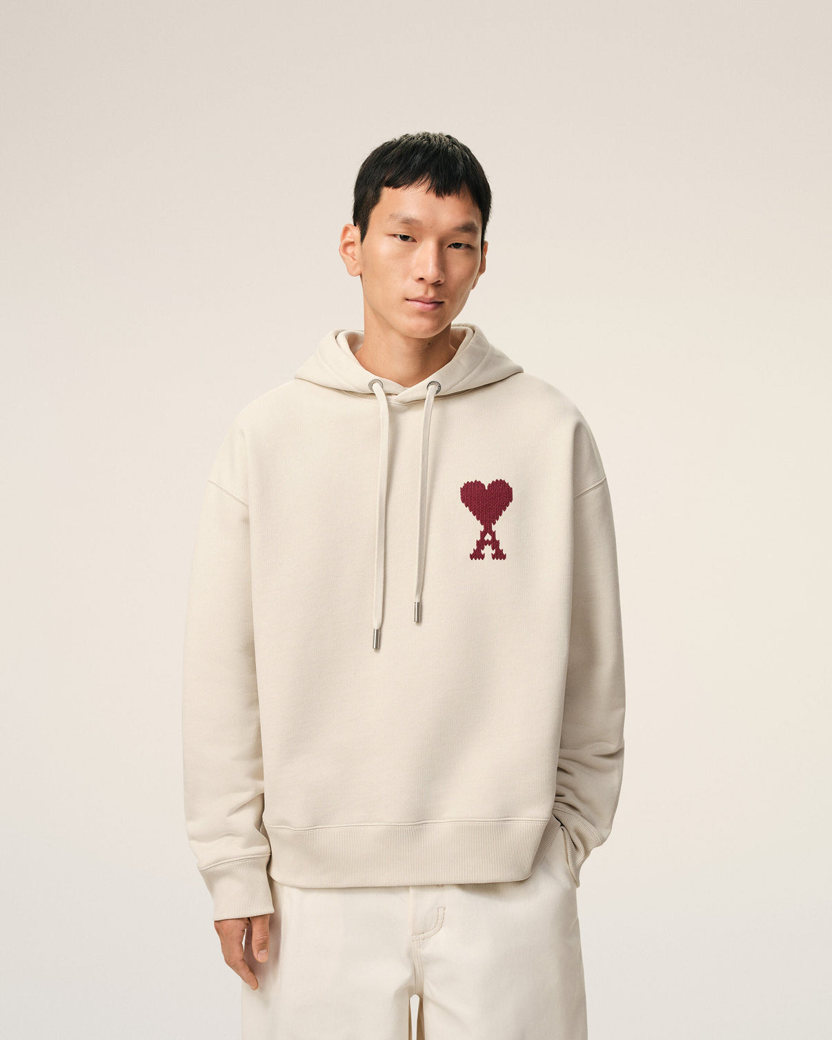 White Cotton Hoodie