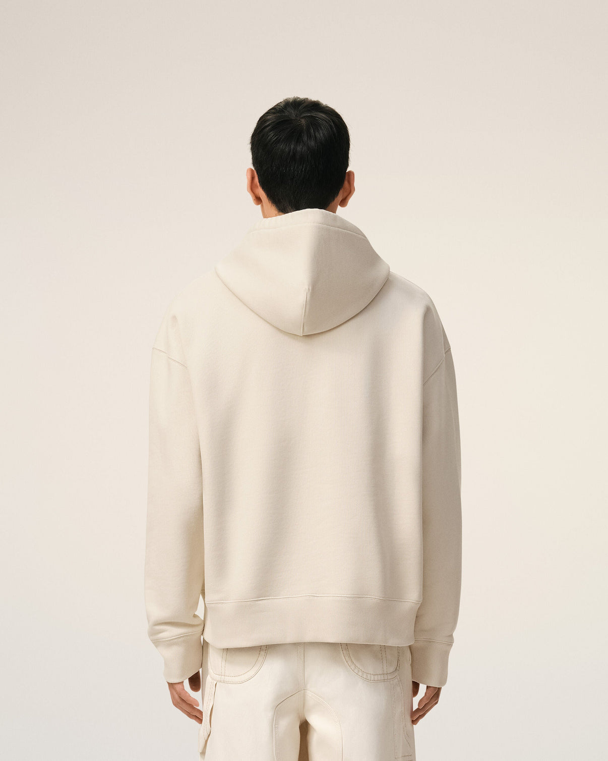 White Cotton Hoodie