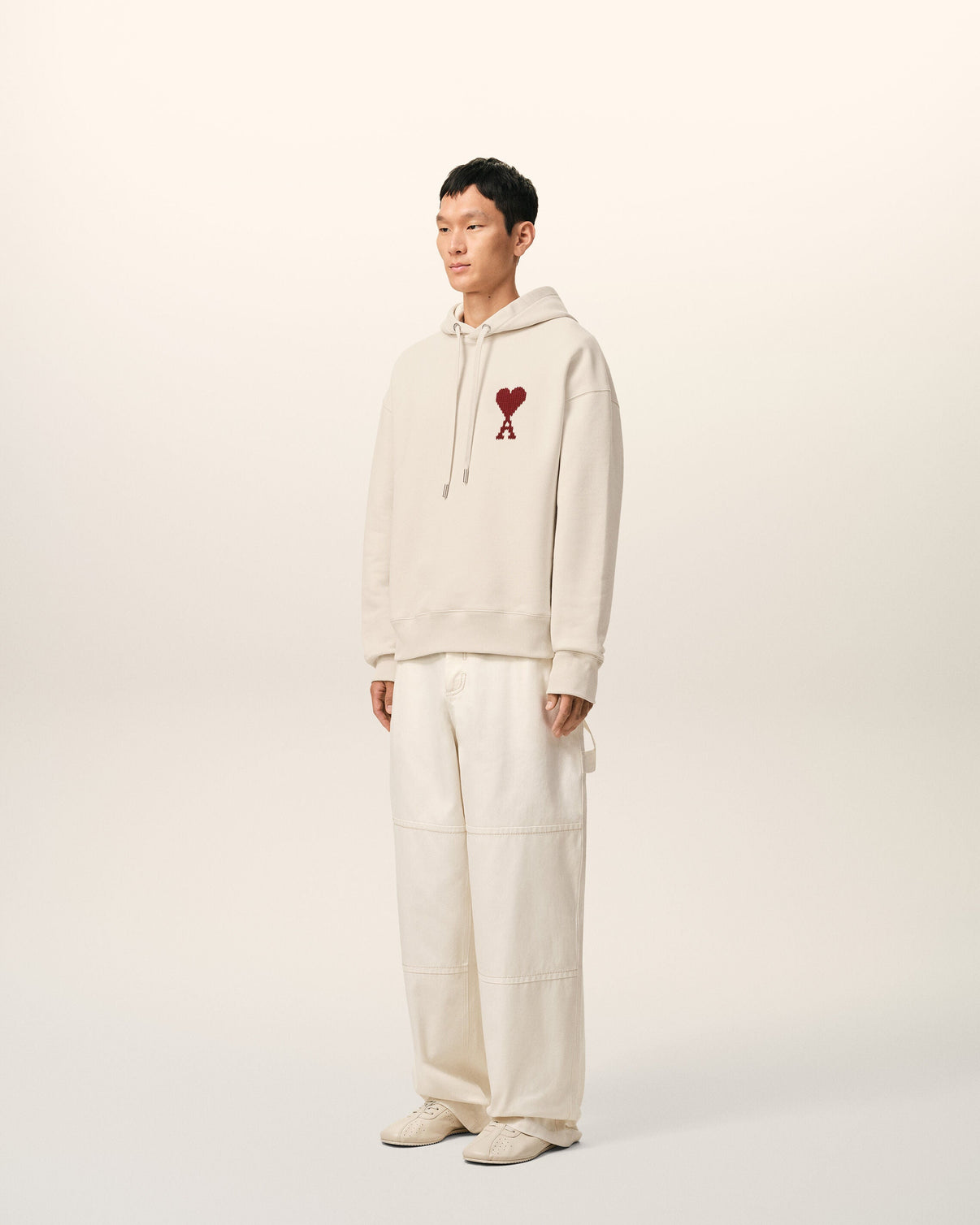 White Cotton Hoodie
