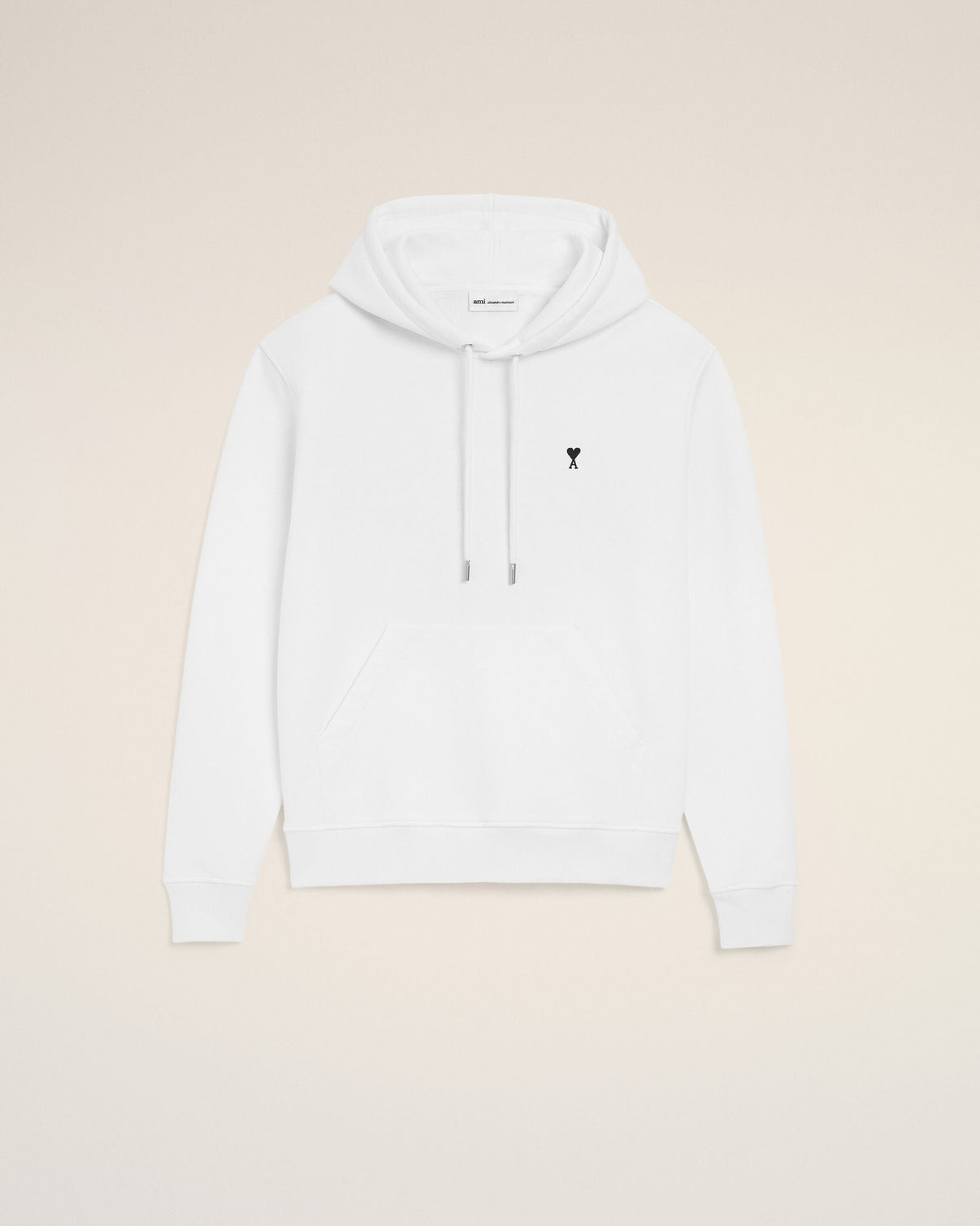 White Cotton Hoodie