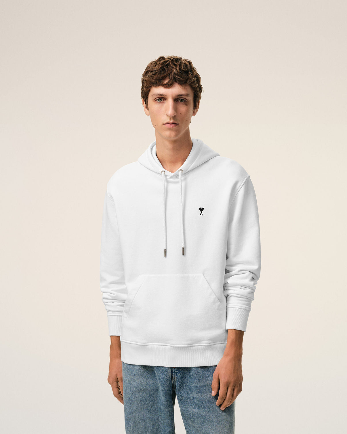 White Cotton Hoodie