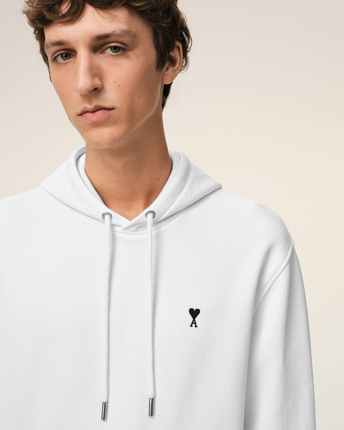 White Cotton Hoodie