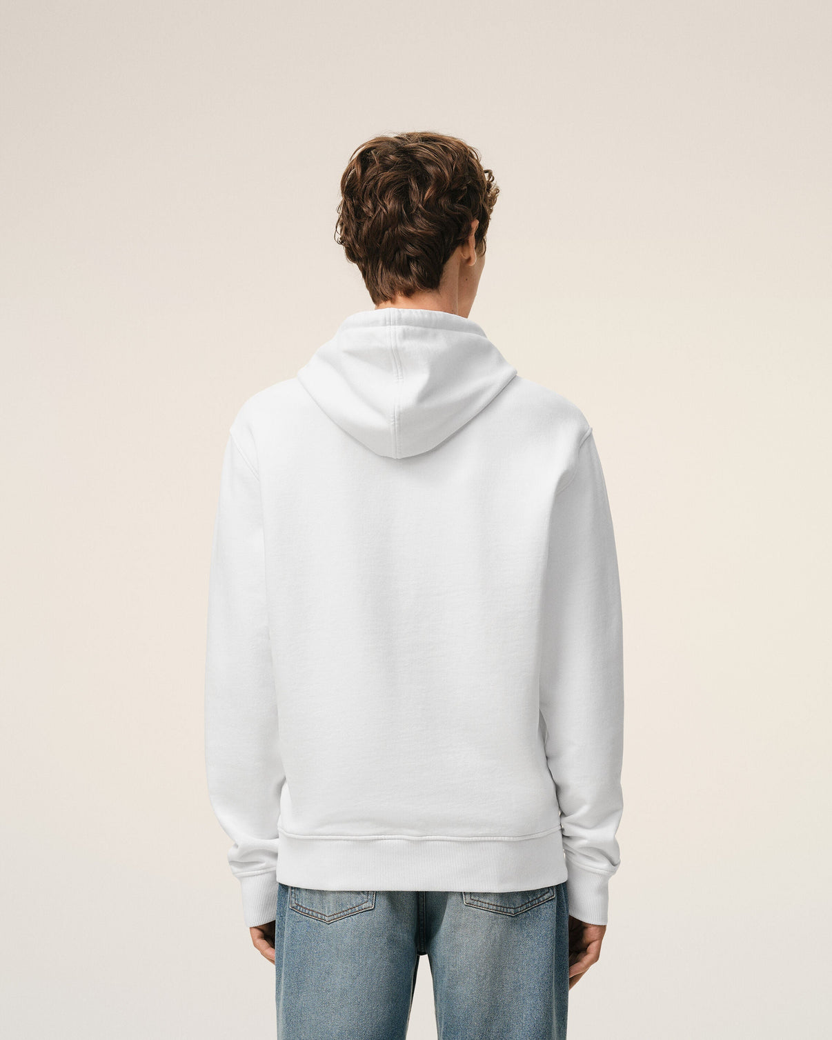 White Cotton Hoodie