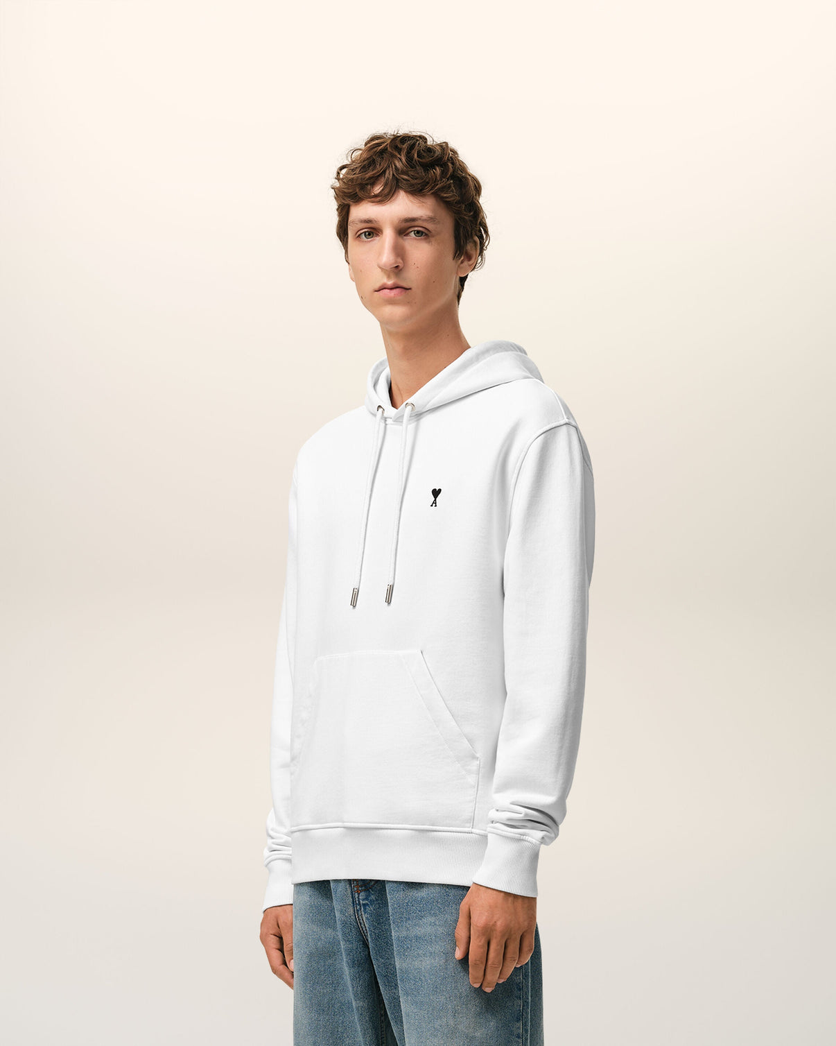 White Cotton Hoodie