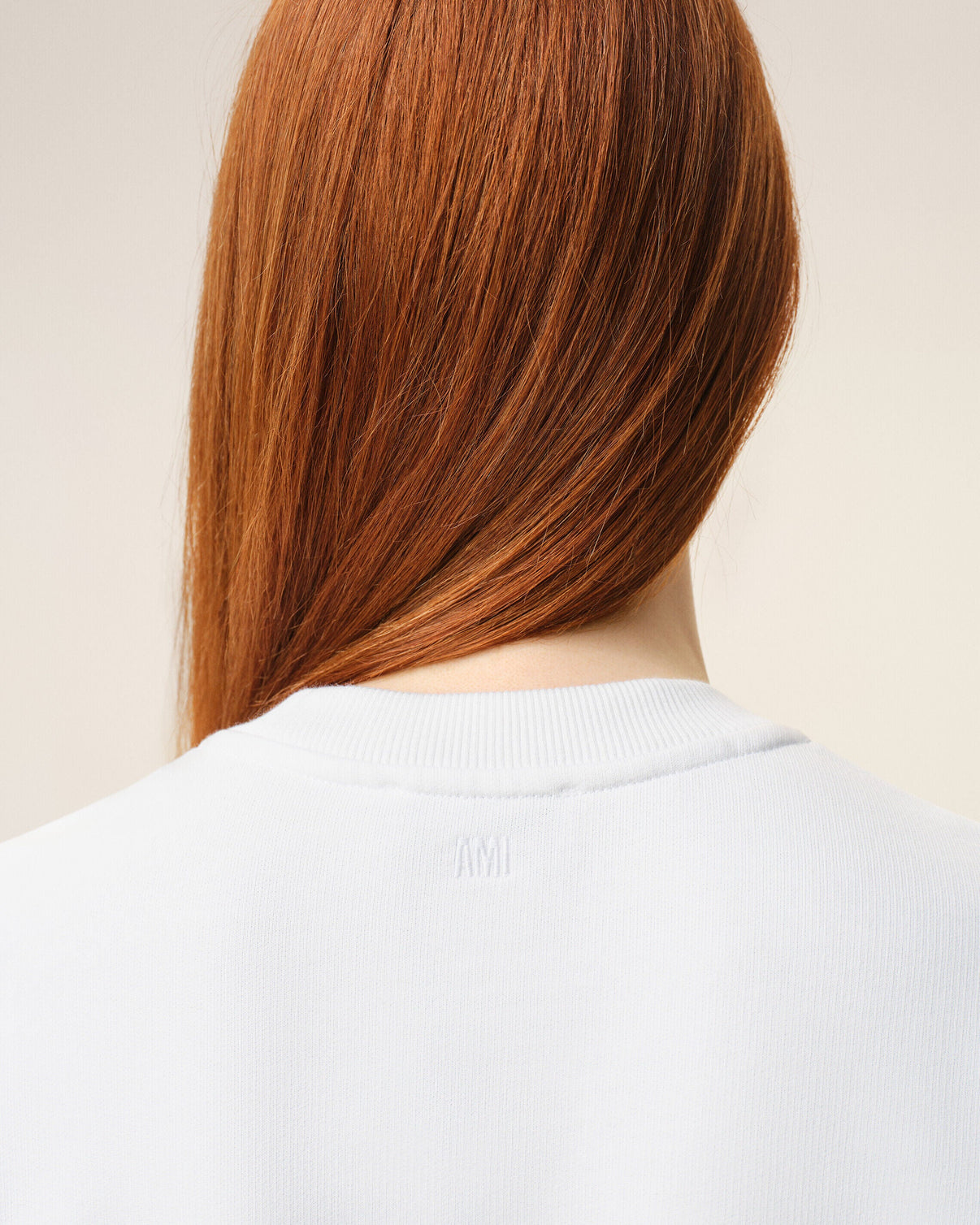 White Cotton Knitted Sweatshirt