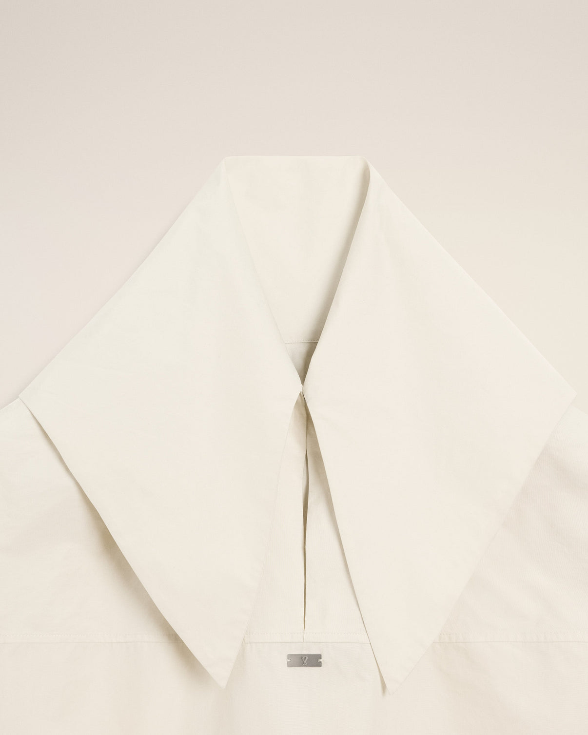 White Cotton Long Sleeves Bandana Blouse
