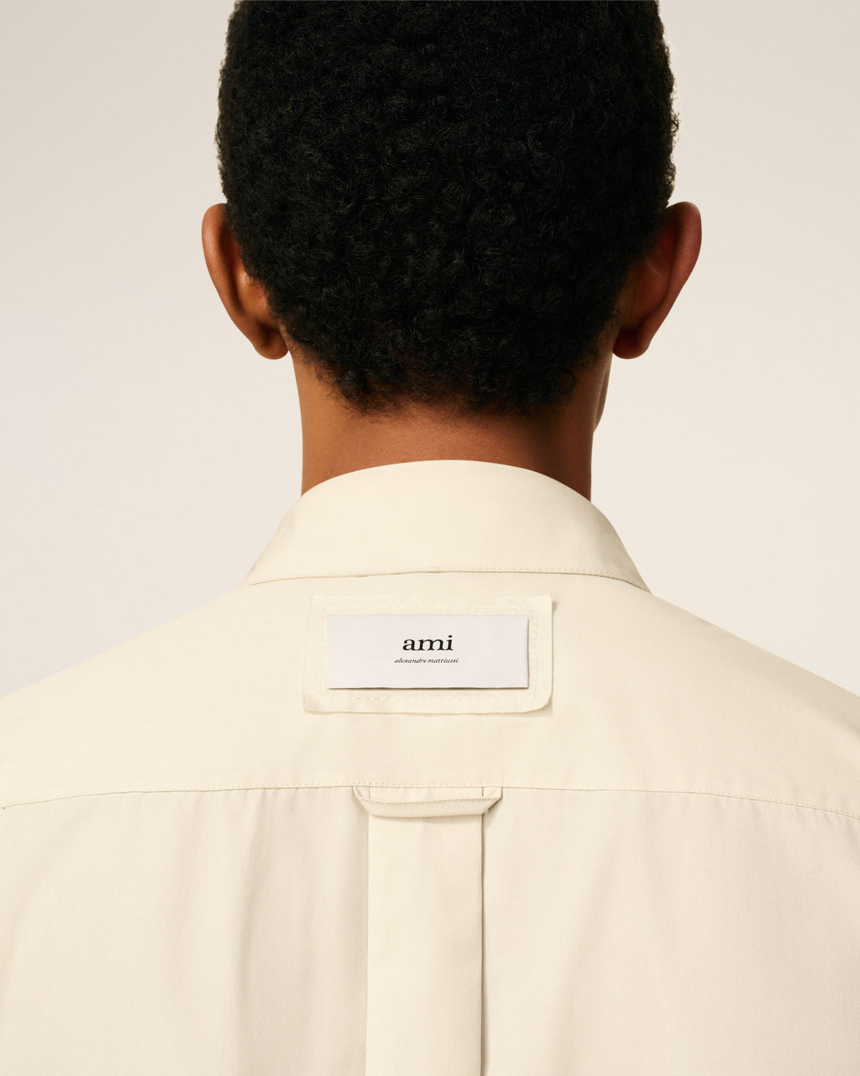 White Cotton Raw Edged Stitching Oversized Shirt
