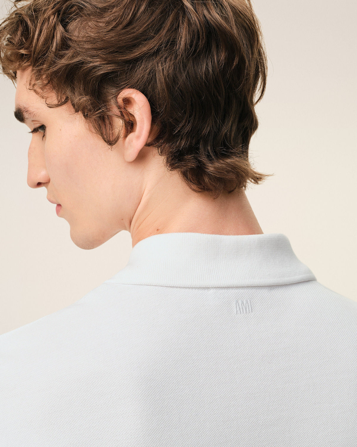 White Cotton Short Sleeves Polo Shirt
