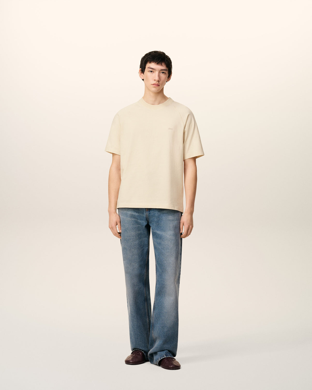 White Cotton Short Sleeves T-shirt