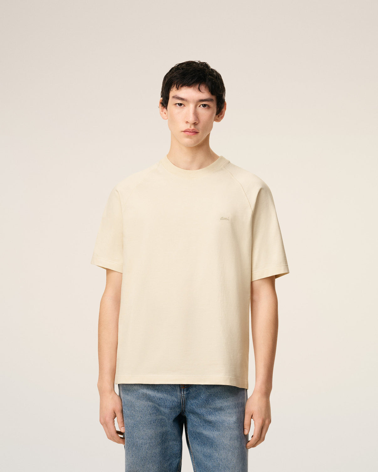 White Cotton Short Sleeves T-shirt