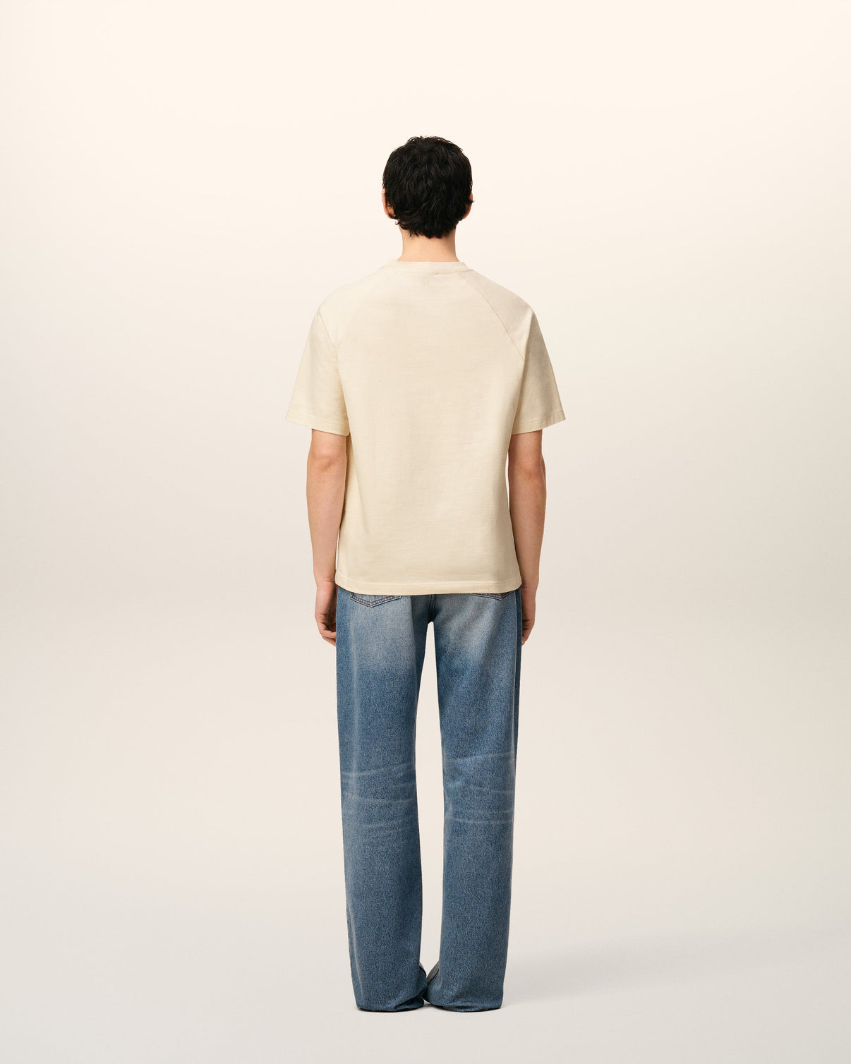 White Cotton Short Sleeves T-shirt