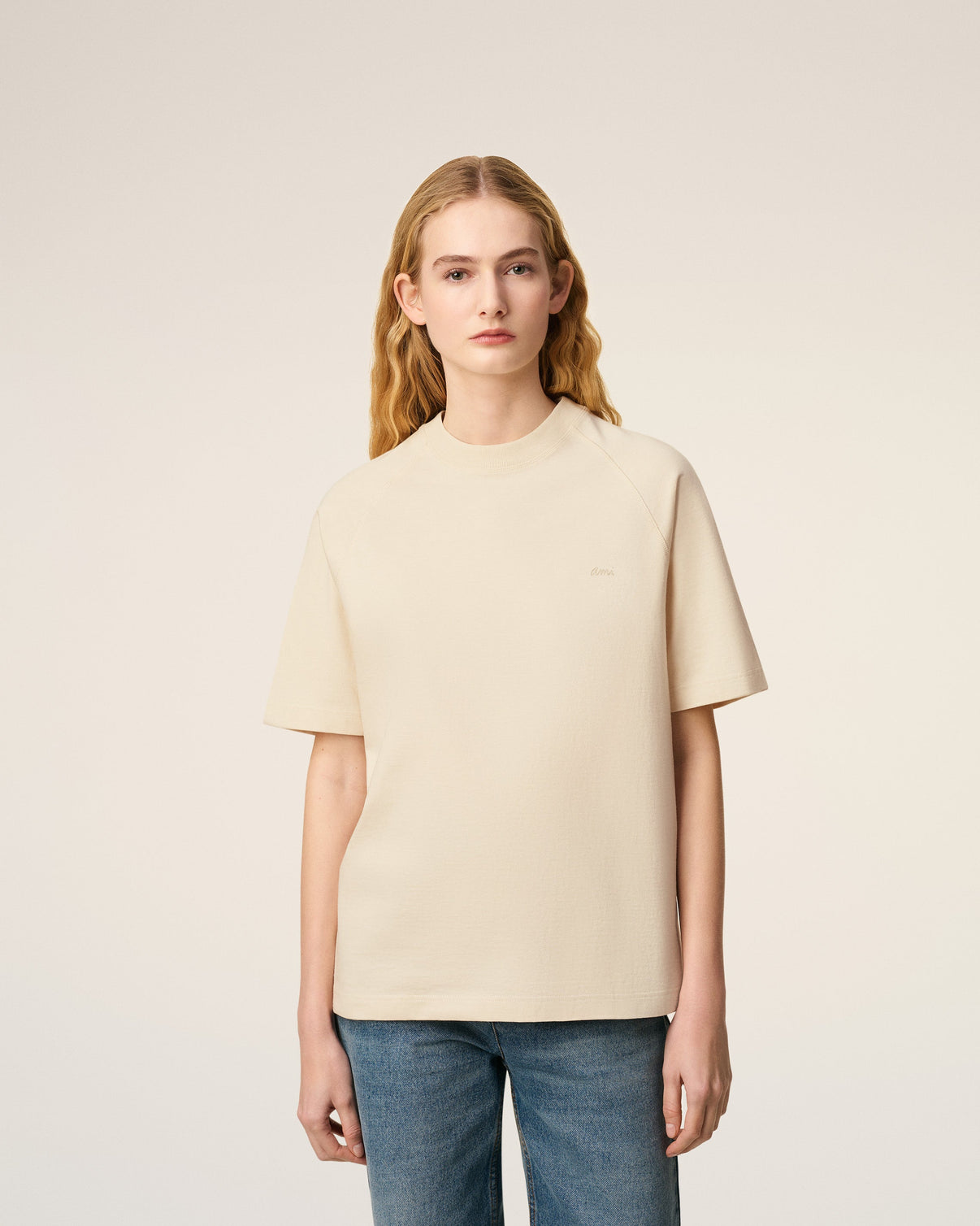 White Cotton Short Sleeves T-shirt